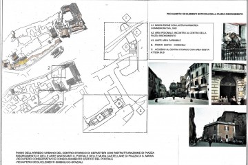 Progetto dell'arredo urbano del Centro storico Cerveteri: Piazza Risorgimento, 1986-1988; Consolidamento statico e recupero conservativo del Portale di Piazza S. Maria Maggiore, 1987-1989; Pavimentazione della strada urbana  di Via S. Maria, 1989. 